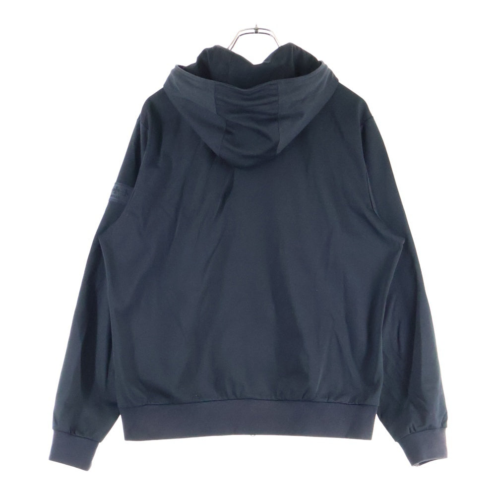 TATRAS(タトラス) 22SS ALTAIR Zip Hoodie MTAT22S4802-S ロゴワッペン フルジップアップパーカー フーディー ブラック