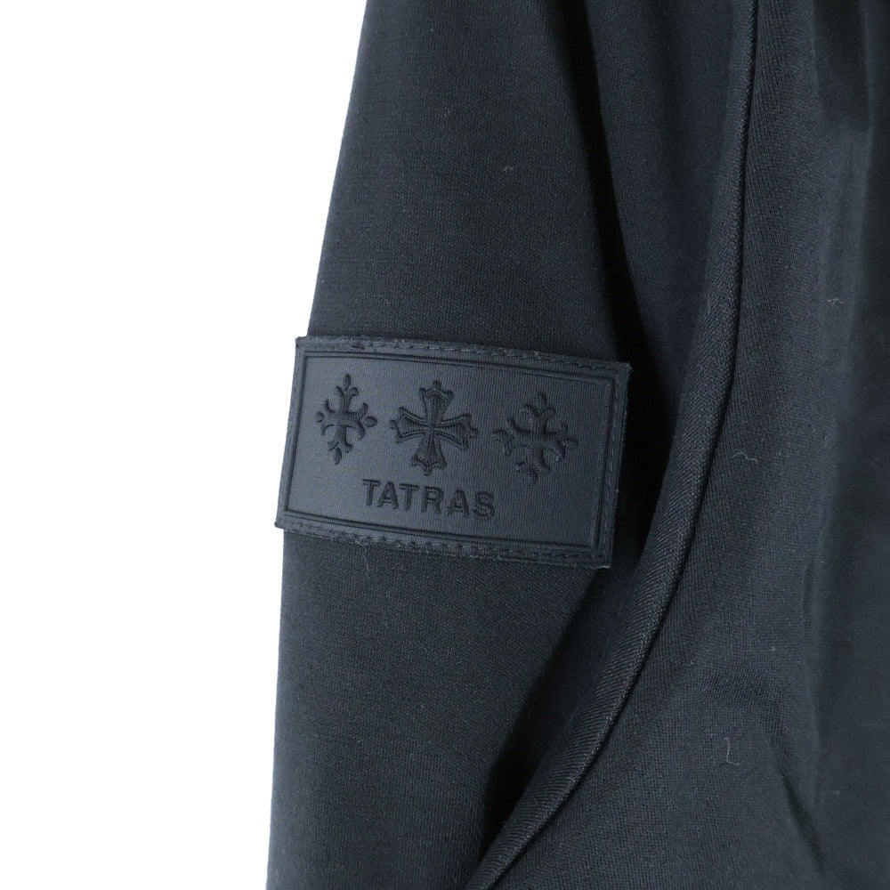 TATRAS(タトラス) 22SS ALTAIR Zip Hoodie MTAT22S4802-S ロゴワッペン フルジップアップパーカー フーディー ブラック