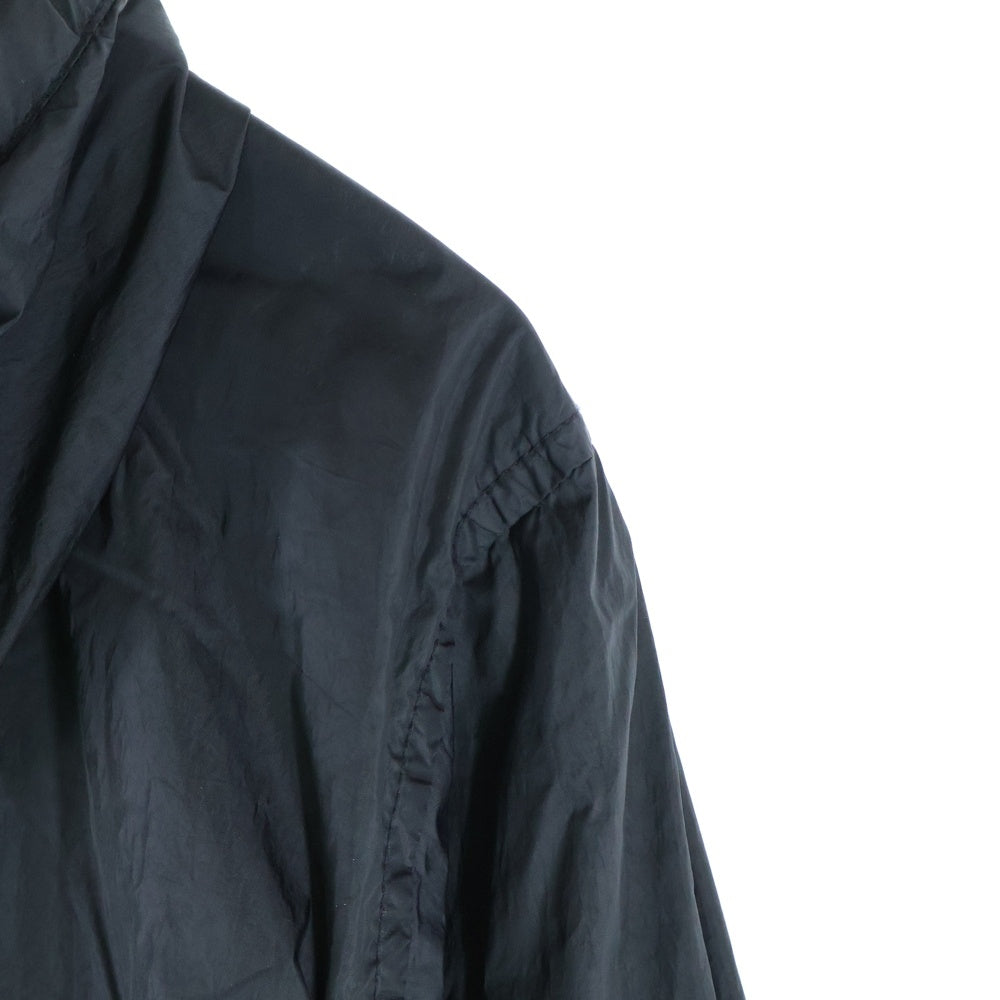 STONE ISLAND(ストーンアイランド) GARMENT DYED CRINKLE REPS NY 781540522 ガーメントダイ ナイロン フルジップアップジャケット ブルゾン フーディー ブラック