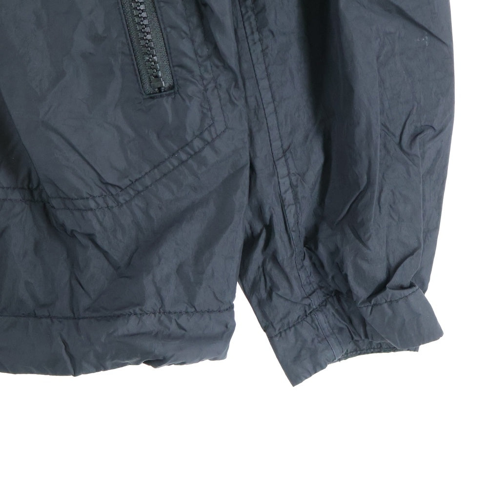 STONE ISLAND(ストーンアイランド) GARMENT DYED CRINKLE REPS NY 781540522 ガーメントダイ ナイロン フルジップアップジャケット ブルゾン フーディー ブラック