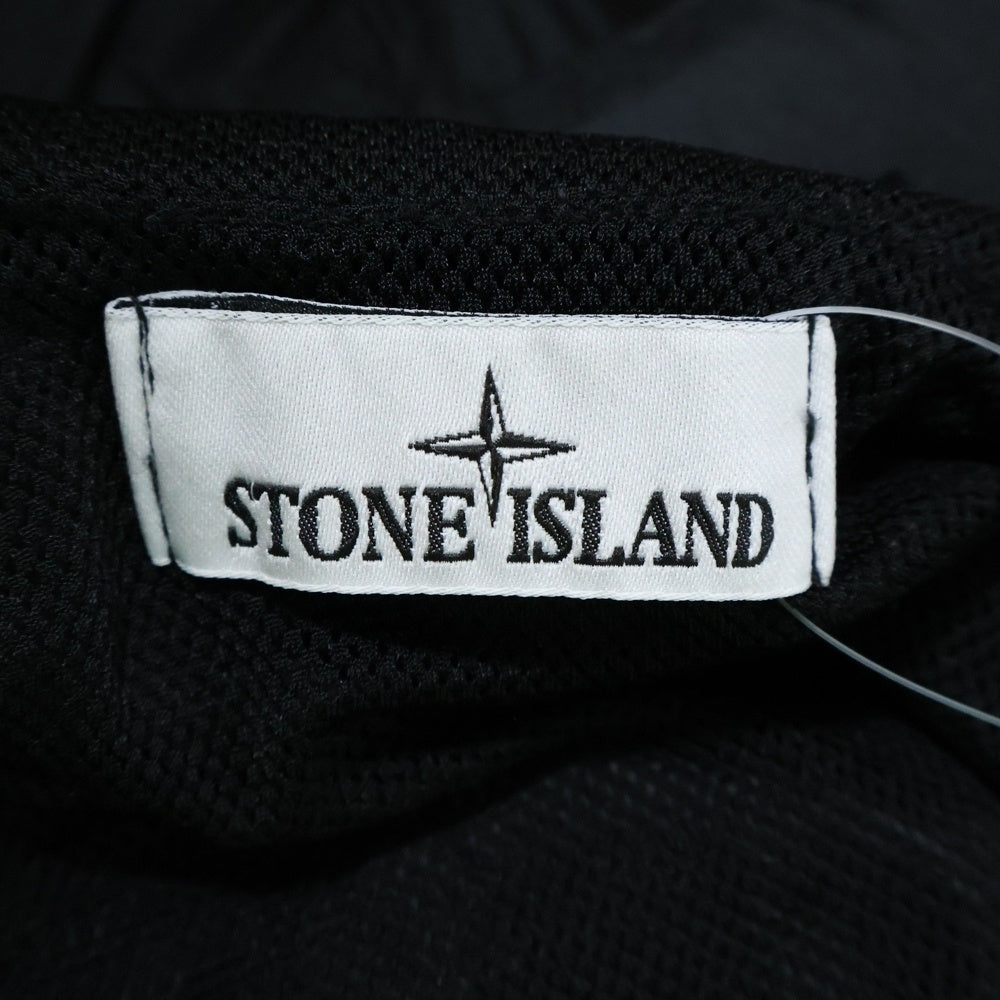 STONE ISLAND(ストーンアイランド) GARMENT DYED CRINKLE REPS NY 781540522 ガーメントダイ ナイロン フルジップアップジャケット ブルゾン フーディー ブラック