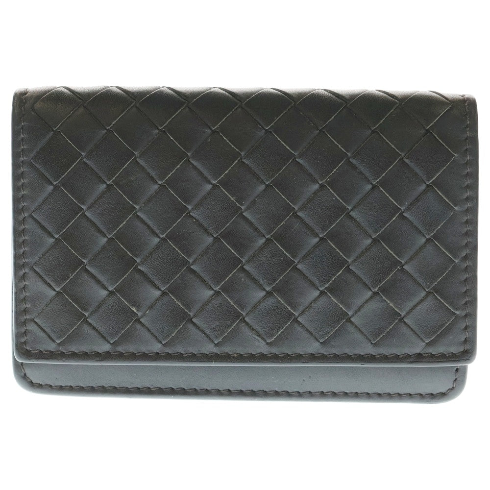 BOTTEGA VENETA(ボッテガヴェネタ) イントレチャートレザーカードケース 名刺入れ ブラウン