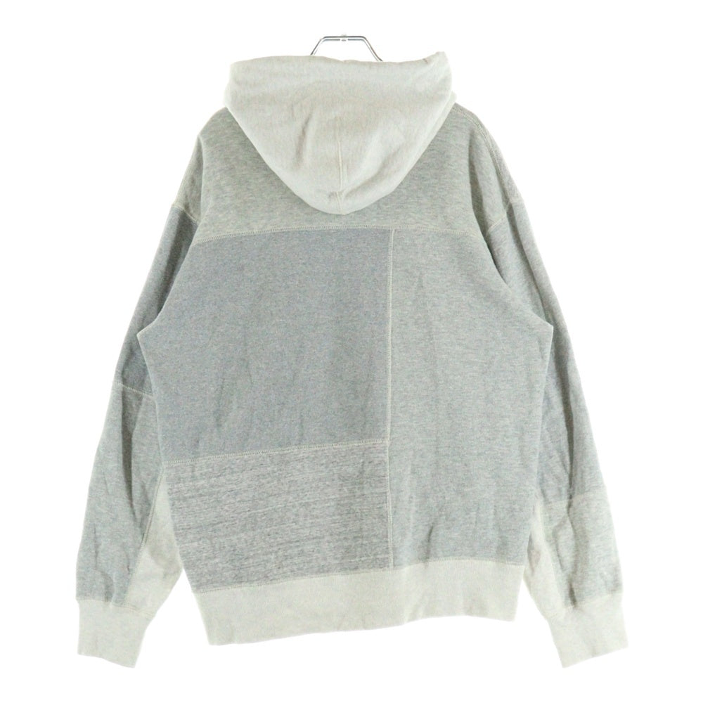 COMME des GARCONS HOMME(コムデギャルソンオム) 20AW Patchwork Zip Hoodie HF-T008 パッチワークジップパーカー グレー レディース