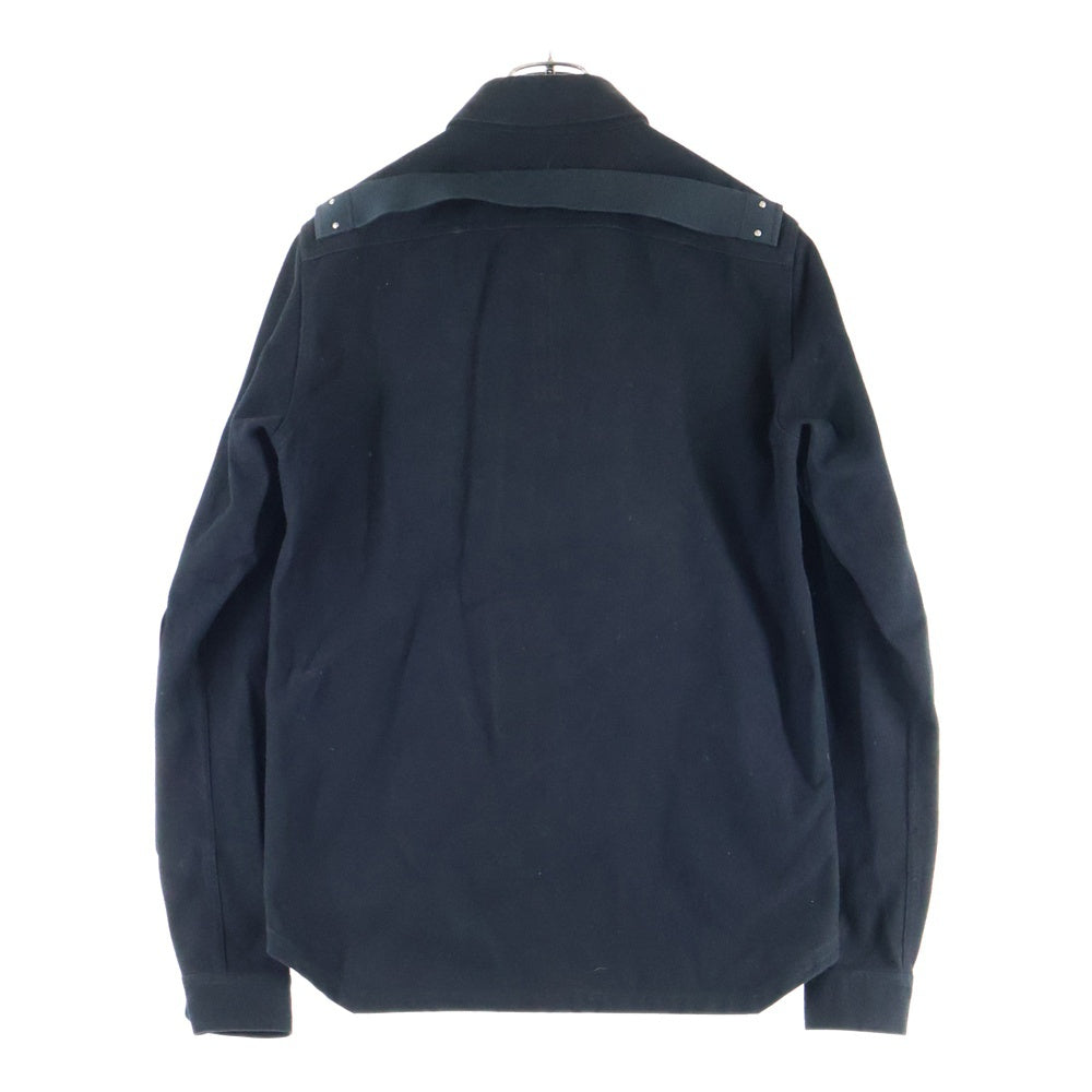 Rick Owens(リックオウエンス) 19AW SHIRT JACLET スナップボタン コットンジャケット ブラック RU19F4729-CFL1