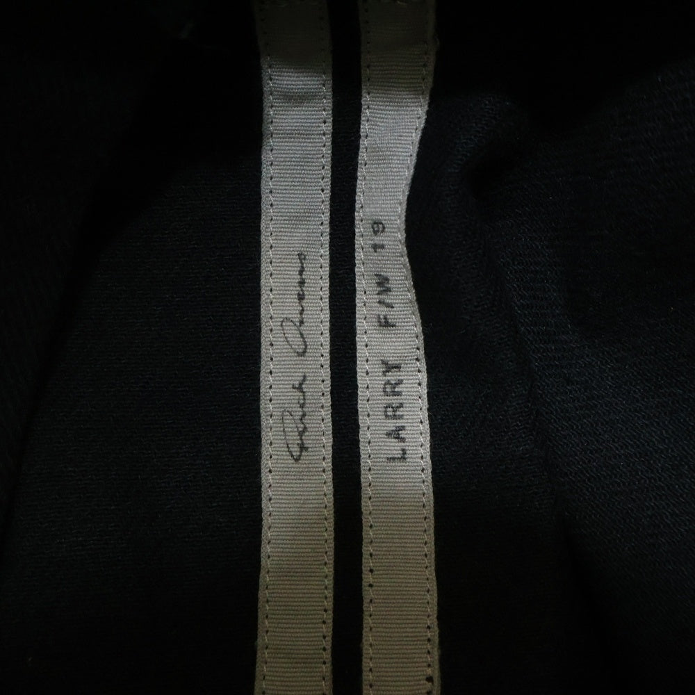 Rick Owens(リックオウエンス) 19AW SHIRT JACLET スナップボタン コットンジャケット ブラック RU19F4729-CFL1