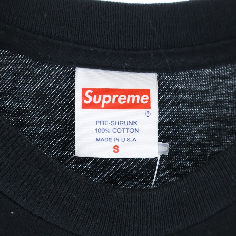 SUPREME(シュプリーム) 22SS ×AEON FLUX L/S Tee フロントプリントクルーネック長袖Tシャツカットソー ロンT ブラック