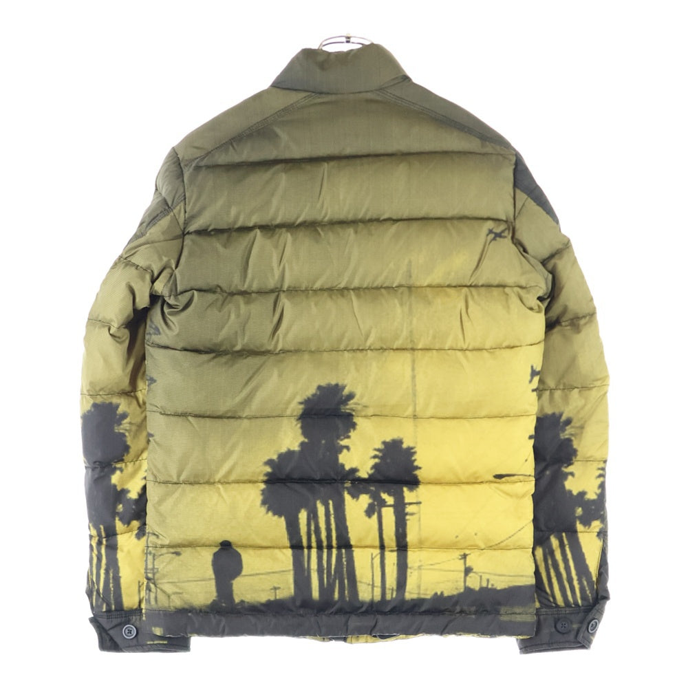 DIESEL(ディーゼル) パームツリー フロント ジップアップ ダウンジャケット カーキ 00E8F203