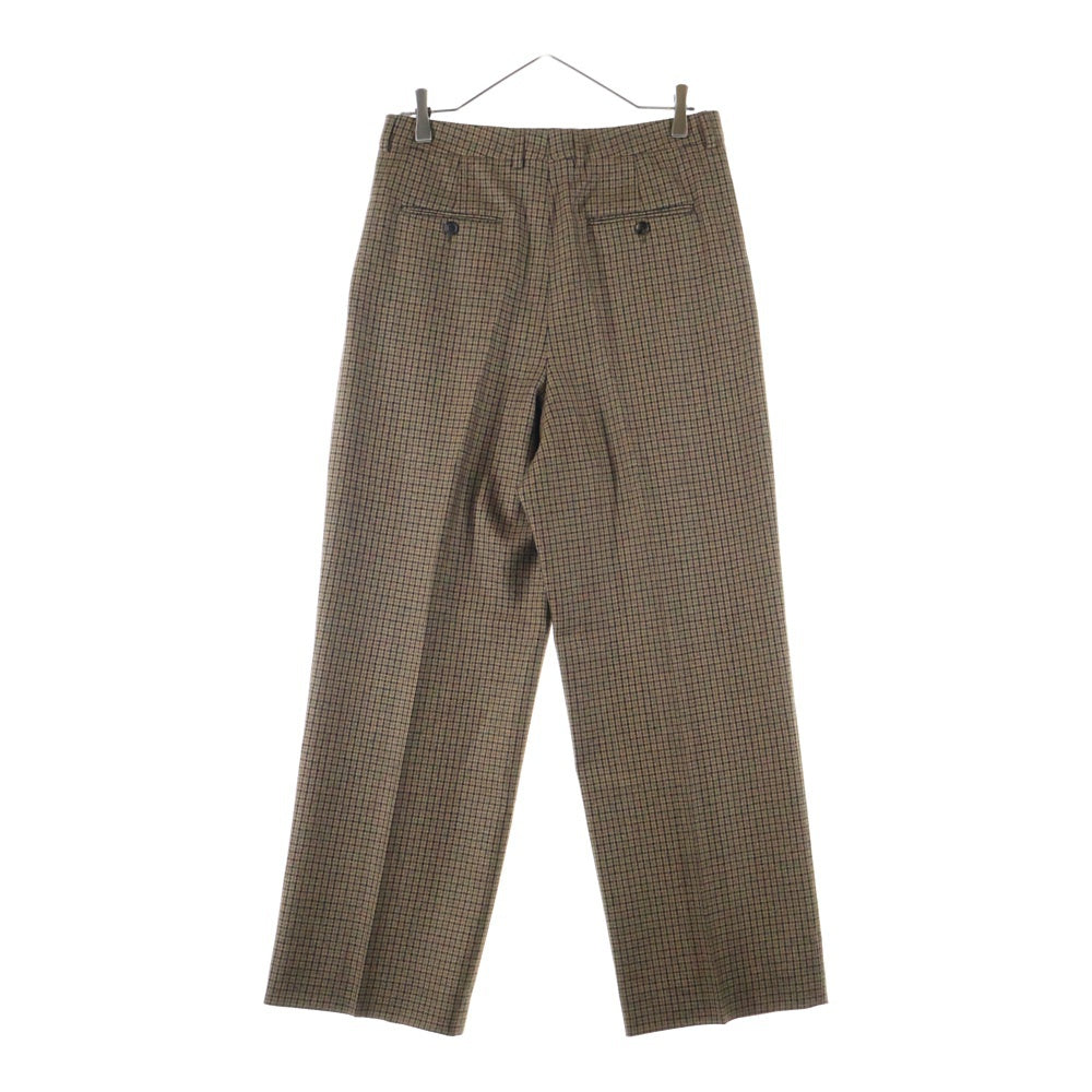 CELINE(セリーヌ) ハウンドトゥース スラックス ウールトラウザーズパンツ 2P580037K ブラウン