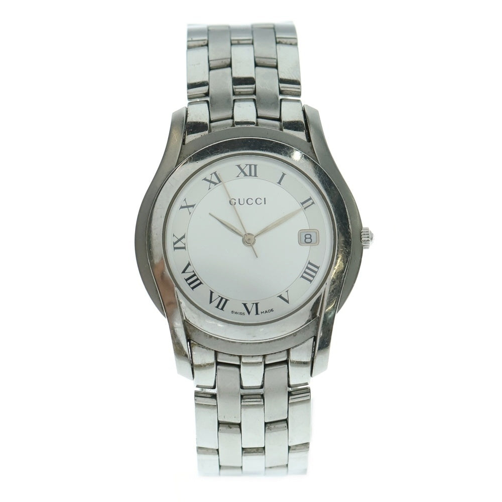 GUCCI(グッチ) Gクラスデイト クォーツ 腕時計 シルバー 5500M