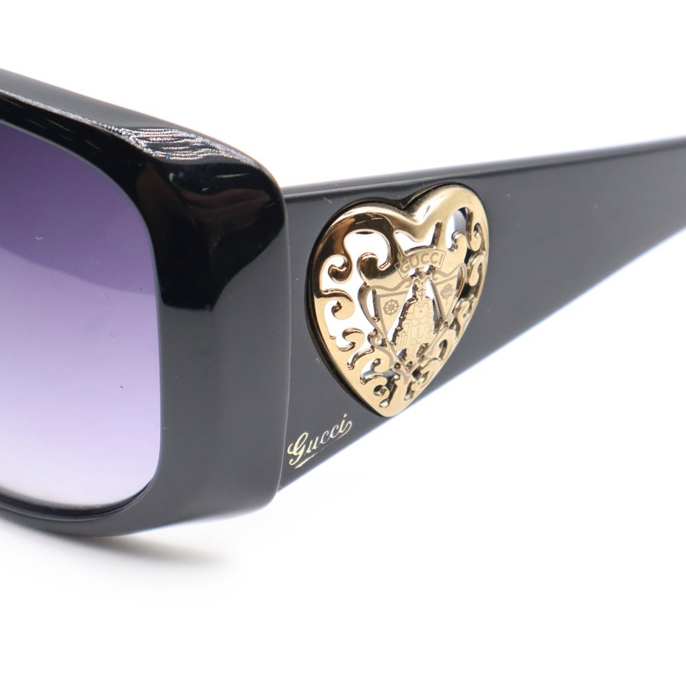 GUCCI(グッチ) クレストハート プラスチックフレーム サングラス 眼鏡
