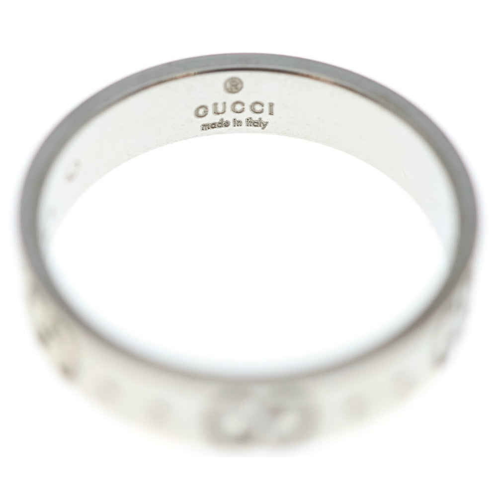 GUCCI アイコンリング 750WG K18WG ホワイトゴールド GUCCI(グッチ) 750WG K18WG Icon Ring アイコン リング ホワイトゴールド
