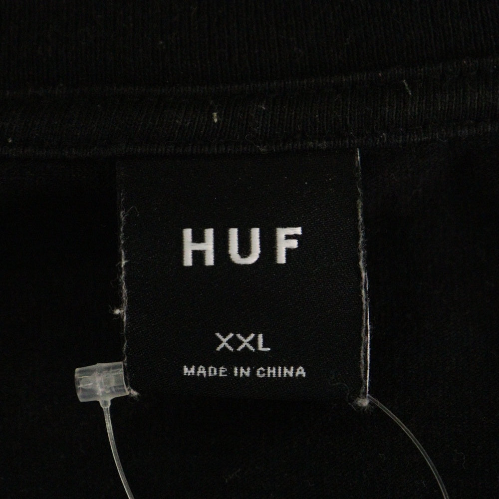 HUF(ハフ) ICE CREEM TEE 両面プリント半袖カットソー 半袖Tシャツ ブラック