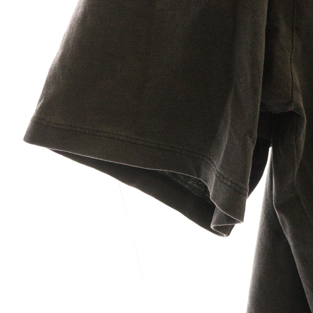 HUF(ハフ) LOGO PRINT TEE 両面プリント半袖カットソー 半袖Tシャツ グレー