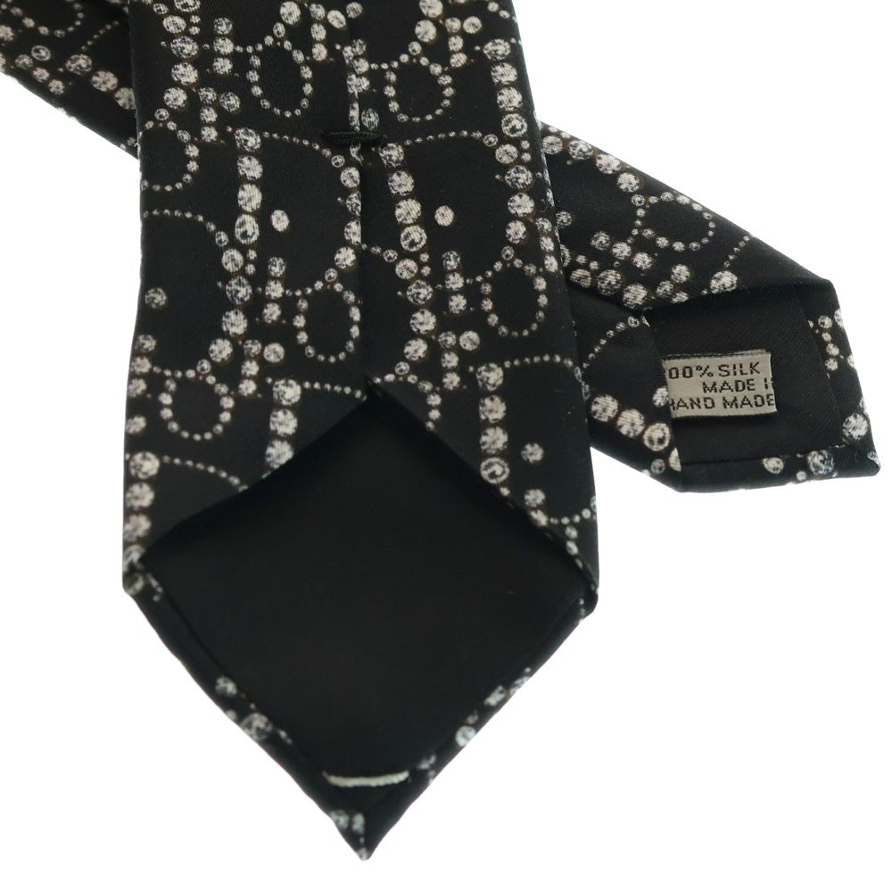 DIOR(ディオール) ストーン オブリーク柄シルクネクタイ ブラック