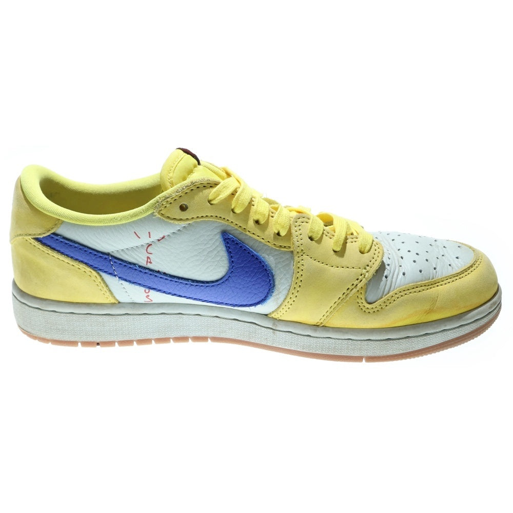 NIKE(ナイキ) ×TRAVIS SCOTT WMNS AIR JORDAN 1 RETRO LOW OG Canary DZ4137-700 トラヴィス スコット ウィメンズ エアジョーダン1 カナリー ローカットスニーカー