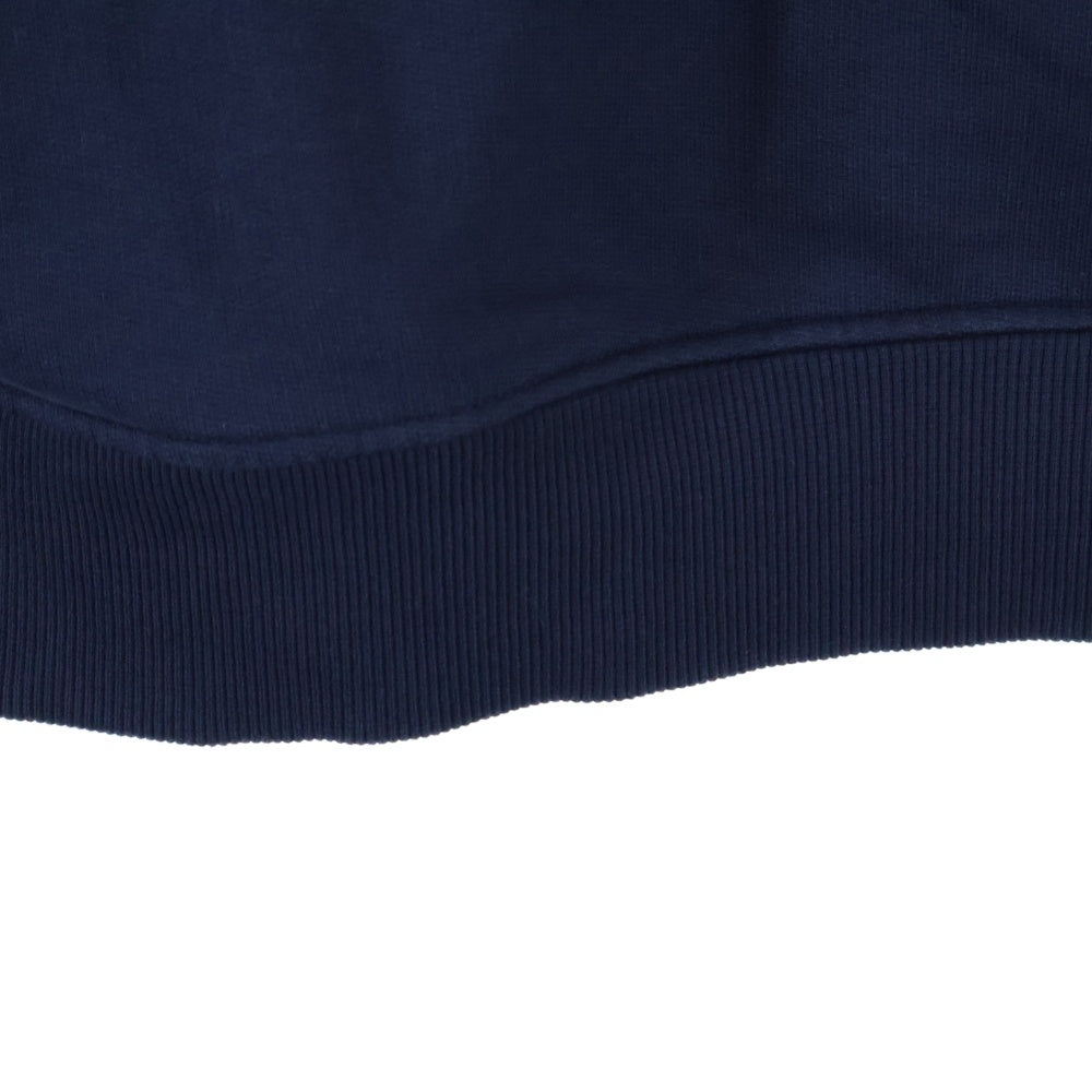 AMI Alexandre Mattiussi(アミアレクサンドルマテュッシ) AMI DE COEUR ZIPPED HOODIE HSW460.730 ロゴ刺繍ジップアップパーカー フーディー ネイビー