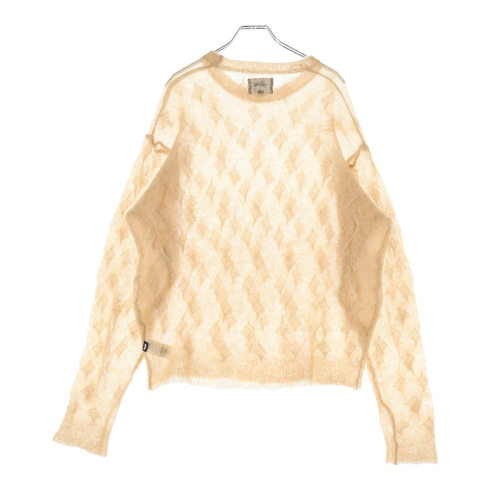 STUSSY(ステューシー) LOOSE KNIT CROSS CABLE SWEATER 117241 ルーズクロスケーブルニット セーター ベージュ