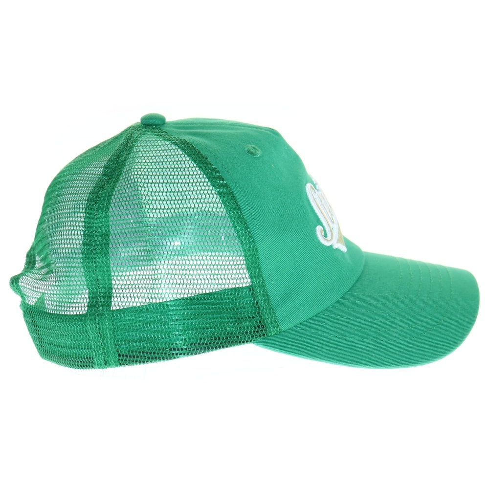 STUSSY(ステューシー) ATHLETIC LP TRUCKER CAP 1311165 ロゴ刺繍トラッカーキャップ 帽子 グリーン