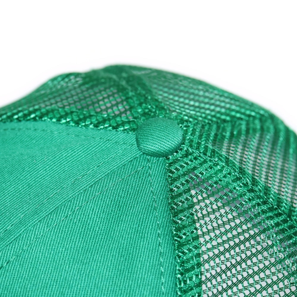 STUSSY(ステューシー) ATHLETIC LP TRUCKER CAP 1311165 ロゴ刺繍トラッカーキャップ 帽子 グリーン