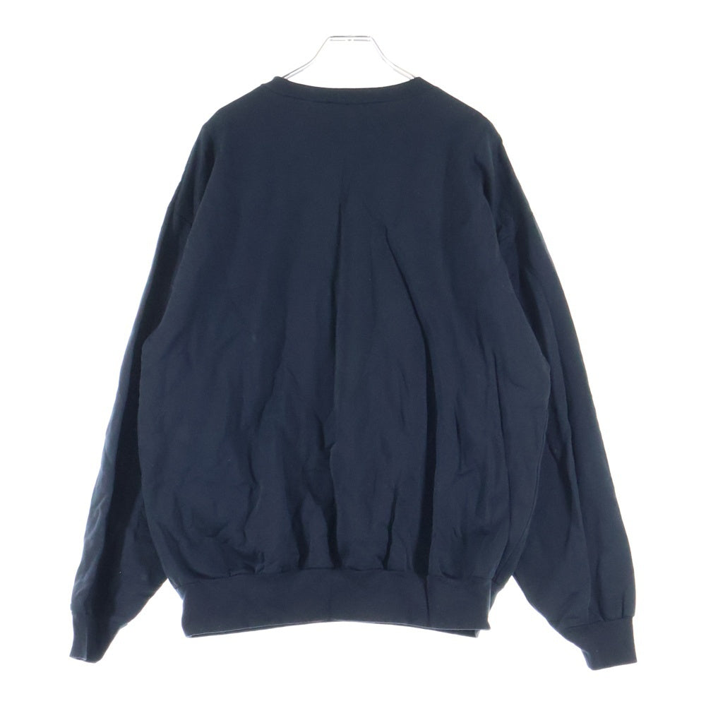 AURALEE(オーラリー) 20AW ELASTIC HIGH GAUGE SWEAT クルーネック長袖スウェットトレーナーブラック A20AP02NU