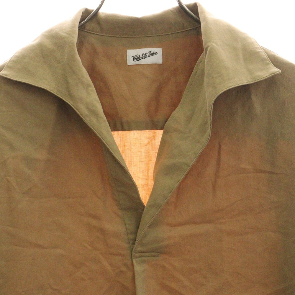 ADAM ET ROPE WILD LIFE TAILOR(ワイルドライフテーラー) リネン混 開襟半袖シャツ ベージュ 25997