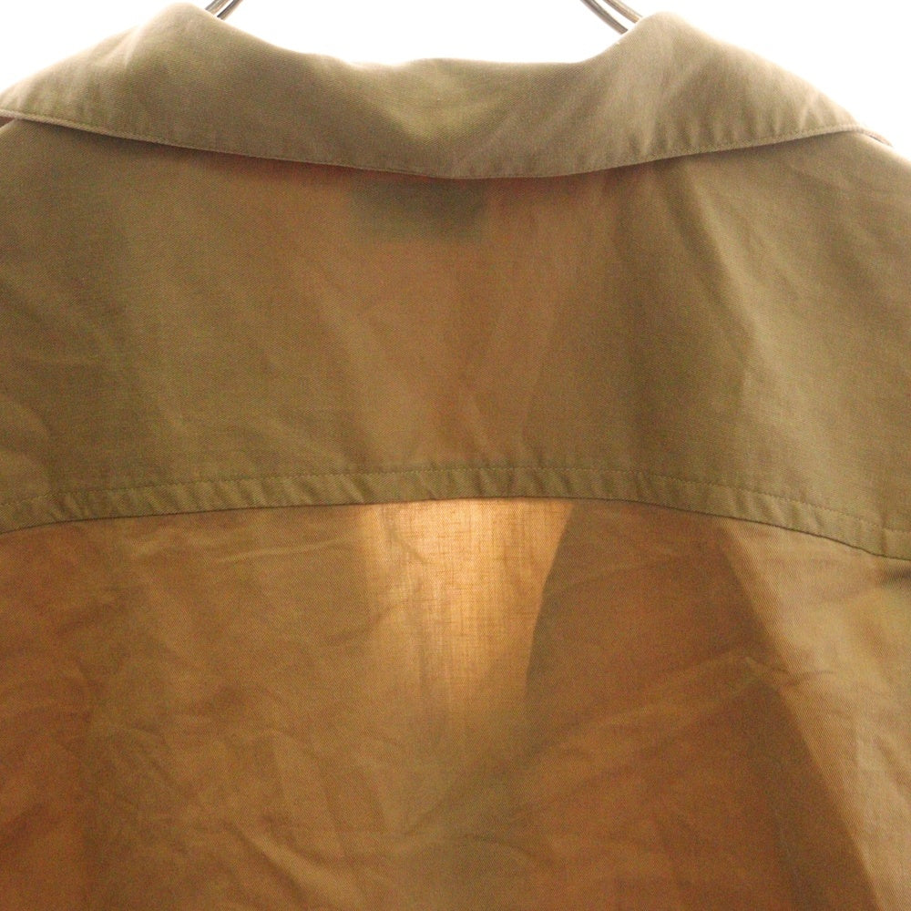 ADAM ET ROPE WILD LIFE TAILOR(ワイルドライフテーラー) リネン混 開襟半袖シャツ ベージュ 25997