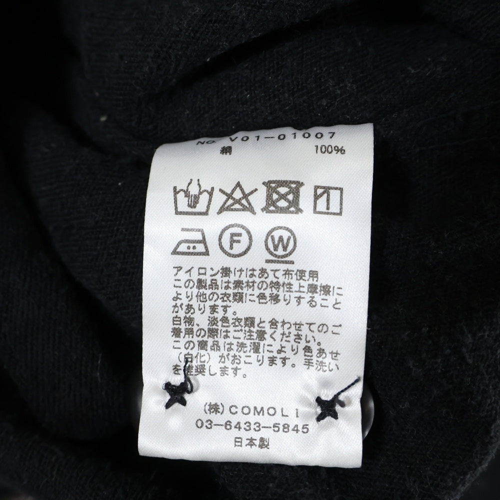 COMOLI(コモリ) TYPE-1ST シルクネップ シャツジャケット V01-01007
