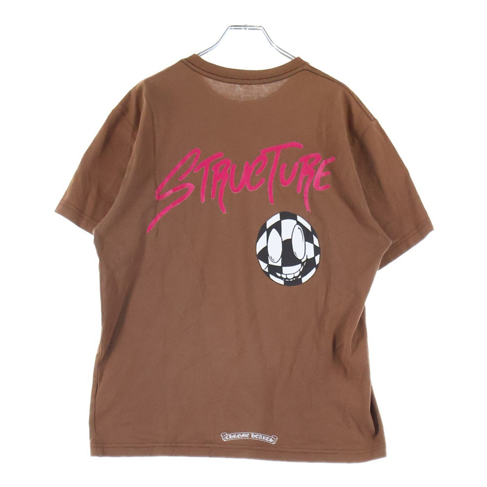 CHROME HEARTS(クロムハーツ) ×MATTY BOY PPO STRUCTURE TEE ×マッティボーイ バックプリント半袖Tシャツ 半袖カットソー ブラウン