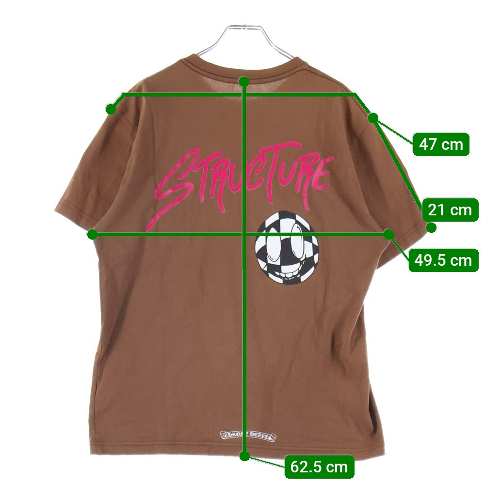 CHROME HEARTS(クロムハーツ) ×MATTY BOY PPO STRUCTURE TEE ×マッティボーイ バックプリント半袖Tシャツ 半袖カットソー ブラウン