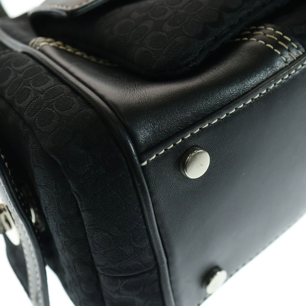 COACH(コーチ) Soho Signature Satchel Bag H05S 3647 シグネチャーハンドバッグ ブラック