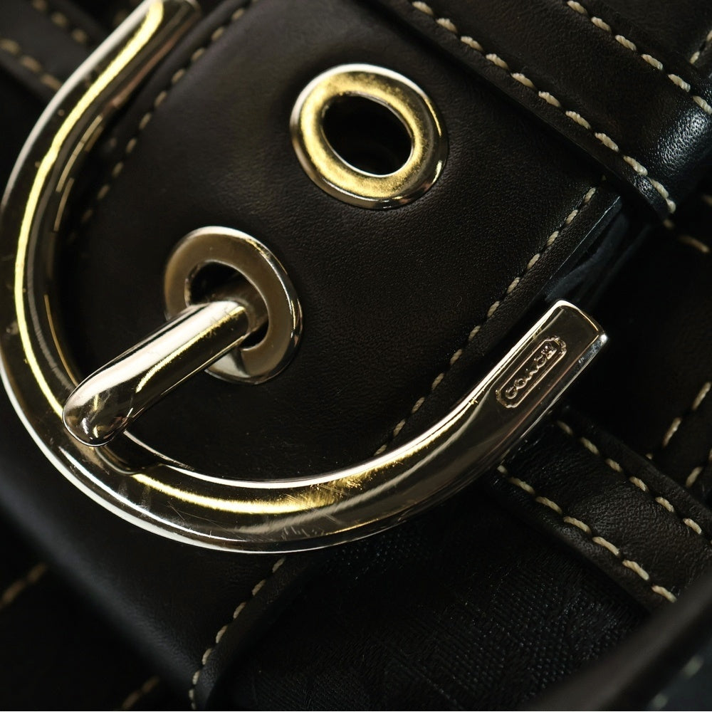 COACH(コーチ) Soho Signature Satchel Bag H05S 3647 シグネチャーハンドバッグ ブラック