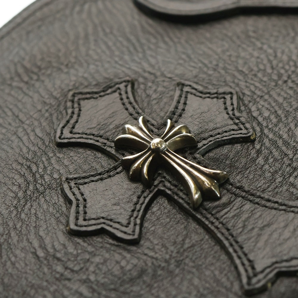 CHROME HEARTS(クロムハーツ) FS TOTE CHクロス装飾 クロスパッチ クロスボール トートバッグ レザー ブラック