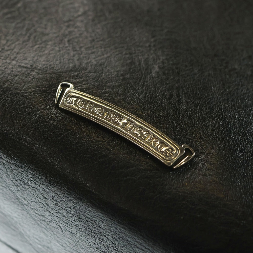 CHROME HEARTS(クロムハーツ) FS TOTE CHクロス装飾 クロスパッチ クロスボール トートバッグ レザー ブラック