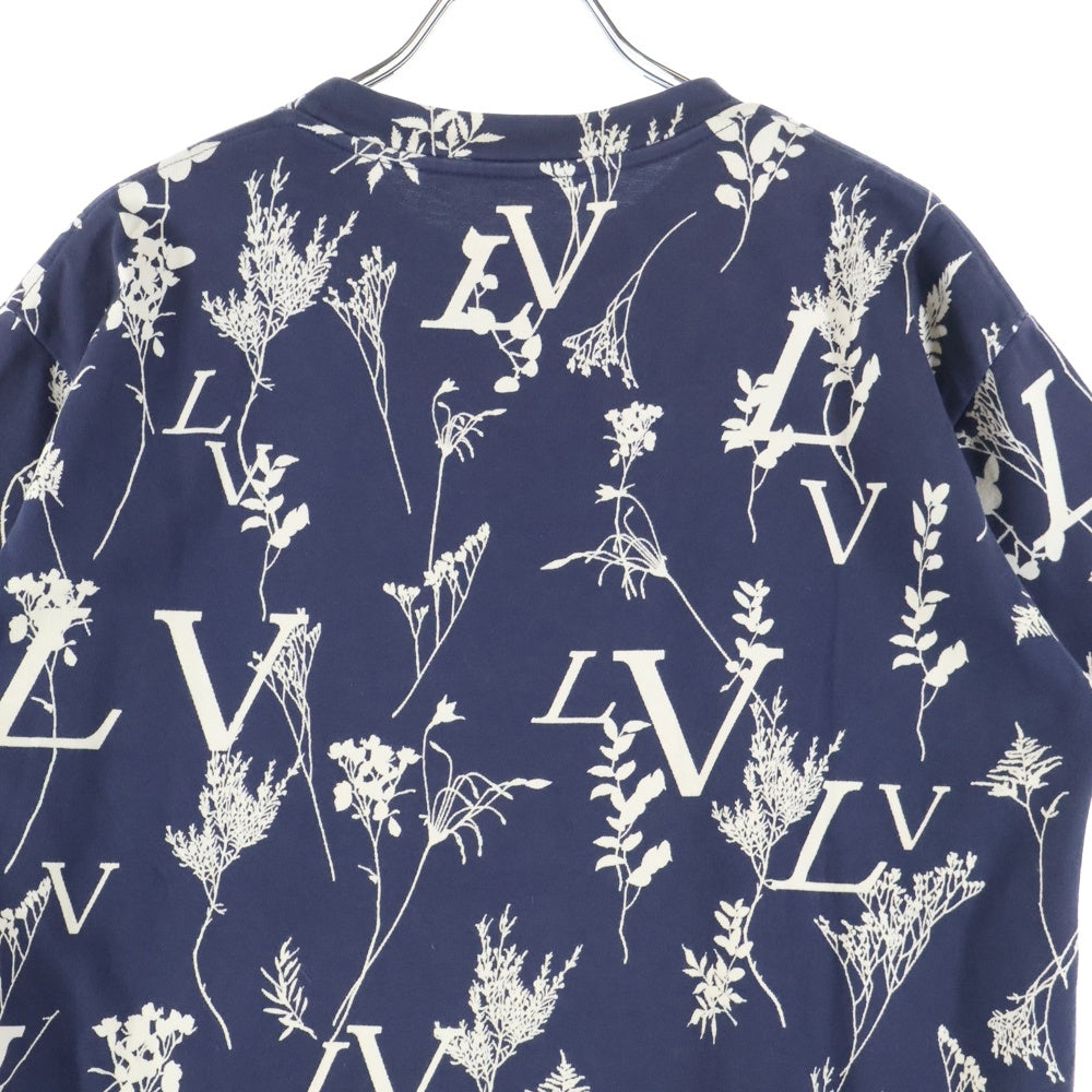 LOUIS VUITTON(ルイヴィトン) 20SS リーフディスチャージ半袖Tシャツ 半袖カットソー ネイビー RM202M UYM HJY04W