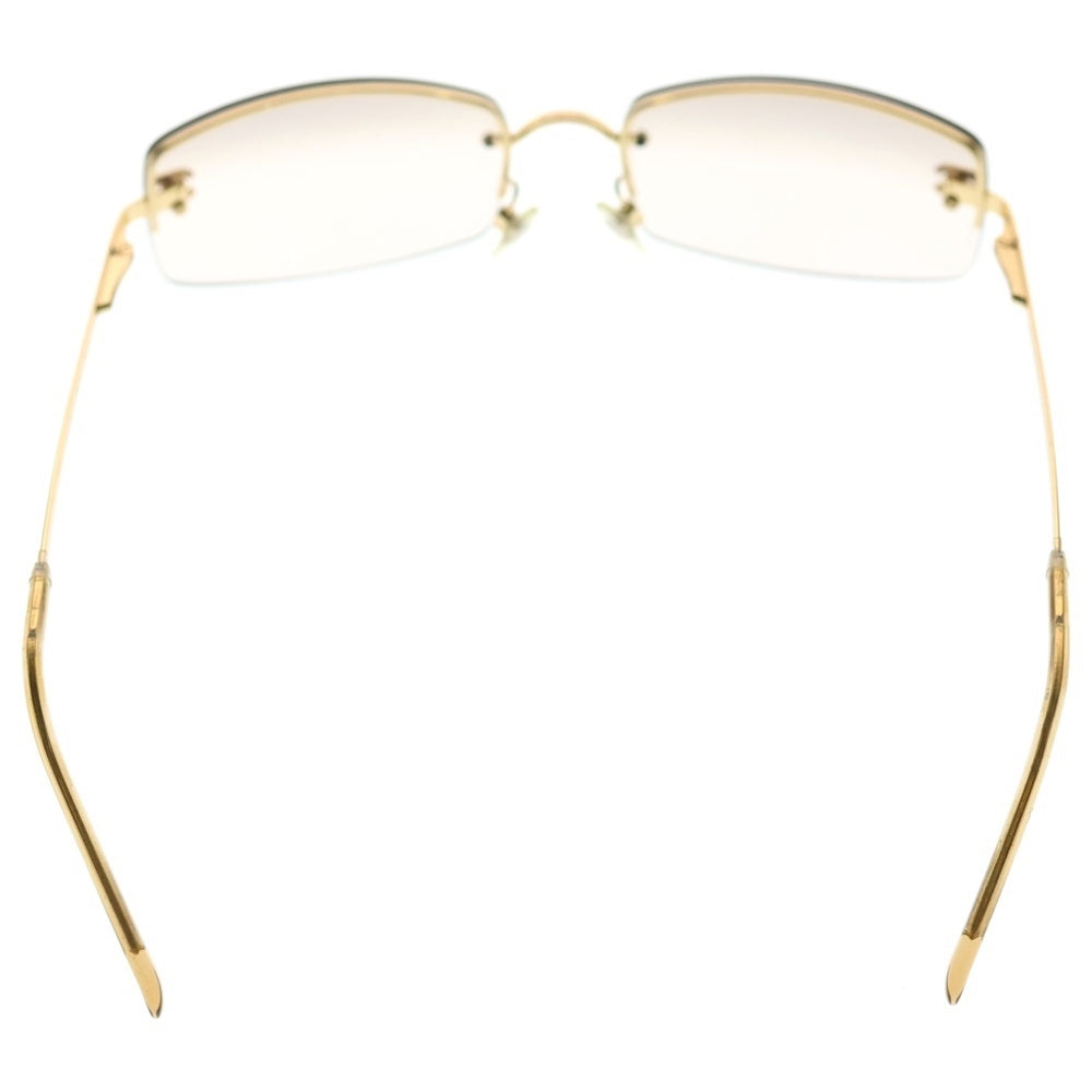 CHANEL(シャネル) リムレス ココマーク ラインストーン サングラス