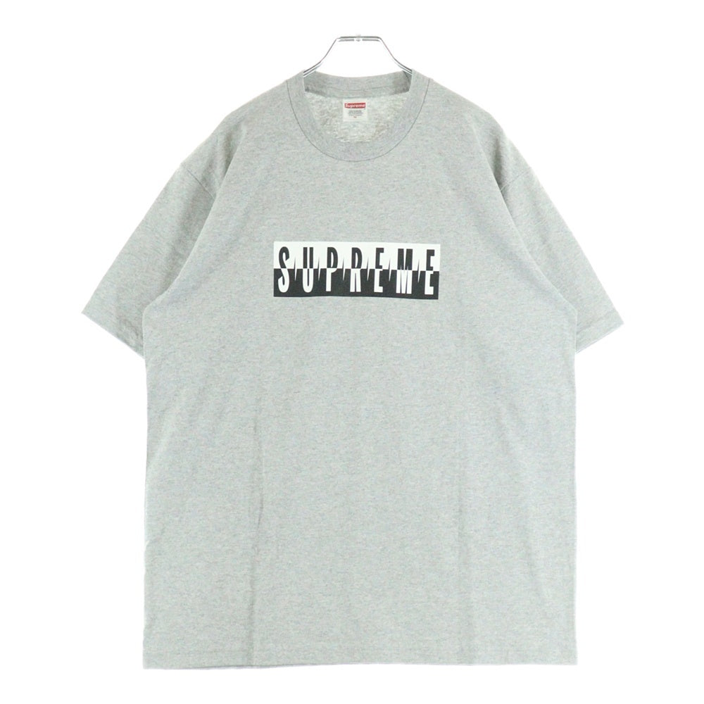 SUPREME(シュプリーム) 25AW Split Tee スプリット プリント半袖Tシャツ グレー