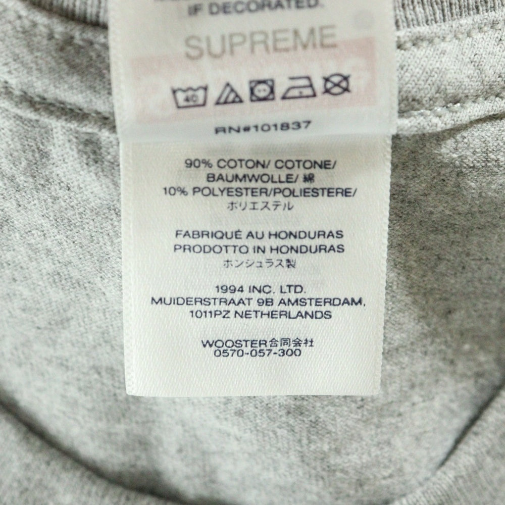 SUPREME(シュプリーム) 25AW Split Tee スプリット プリント半袖Tシャツ グレー