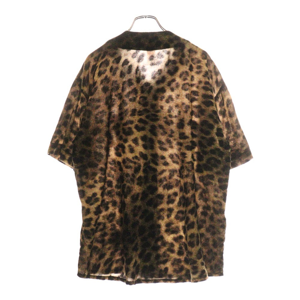 SUPREME(シュプリーム) 25SS Velvet Baseball Jersey Leopard ベルベットベースボールジャージー レオパード半袖シャツ マルチ