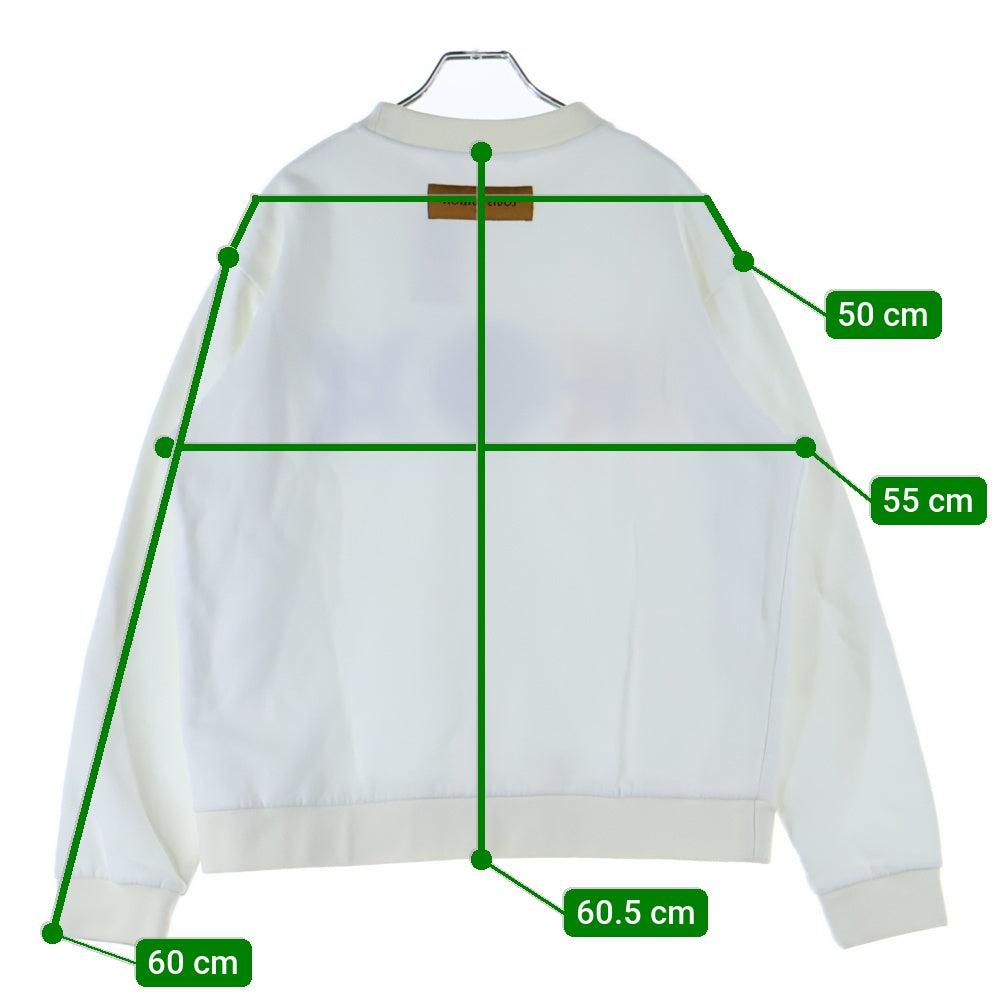 LOUIS VUITTON(ルイヴィトン) 20AW モノグラムフラワーエンブロイダリースウェットトレーナー ホワイト RM202M FMC HJY22W