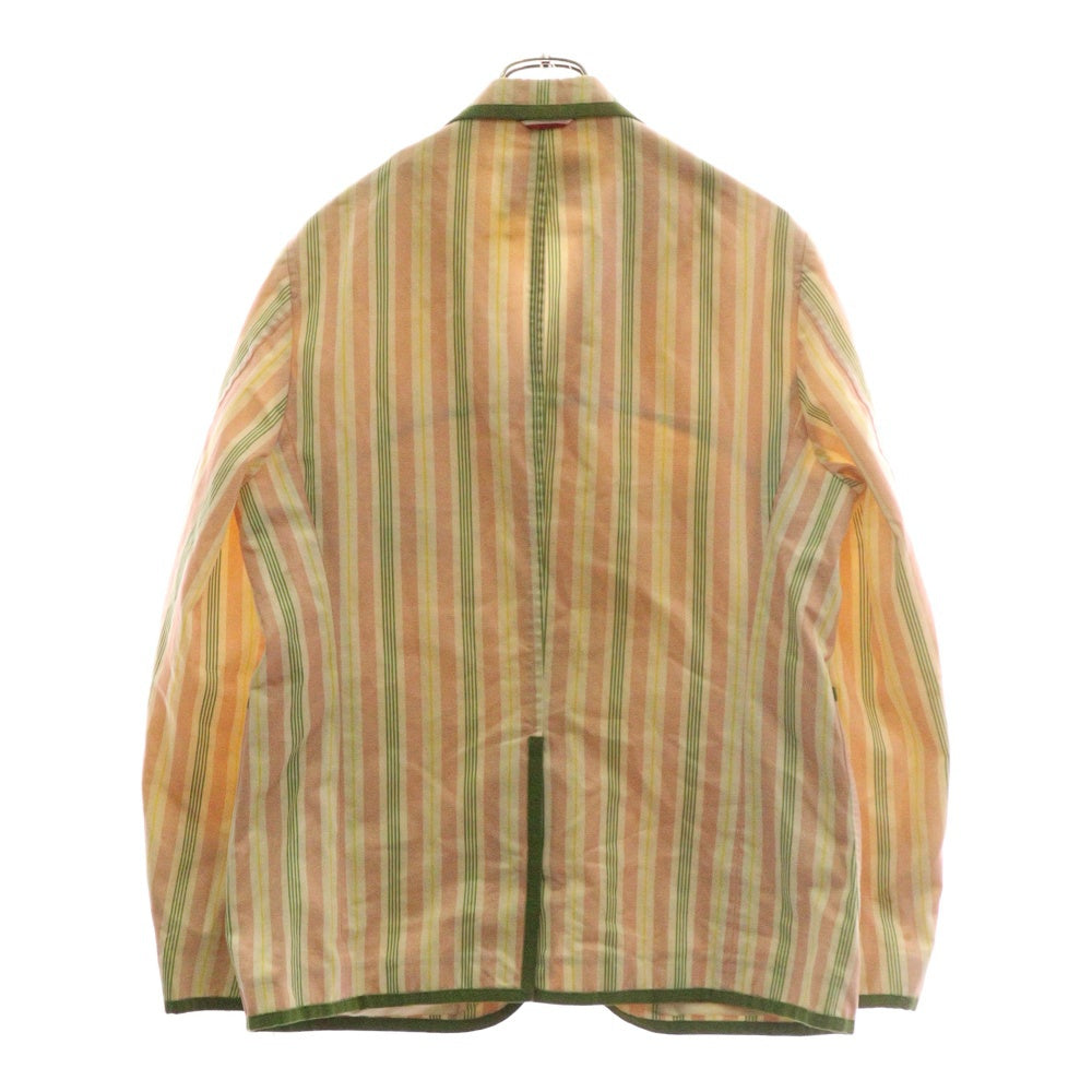 MONCLER(モンクレール) GIACCA ジャッカ ストライプ柄 テーラードジャケット ピンク/グリーン B13913006519