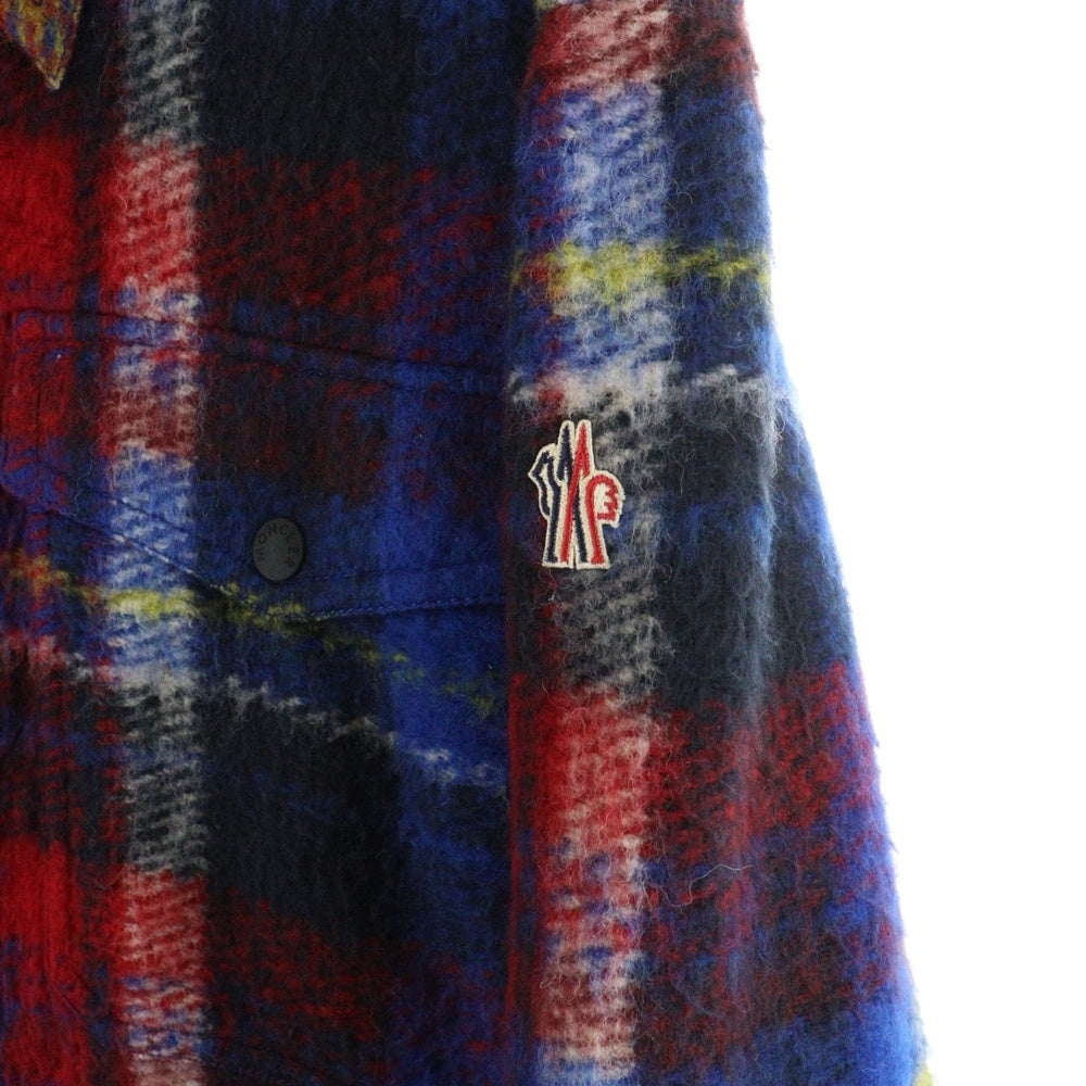 MONCLER GRENOBLE(モンクレールグルノーブル) WAIER ウェイアー チェック柄ウールジャケット レッド I20971G00006
