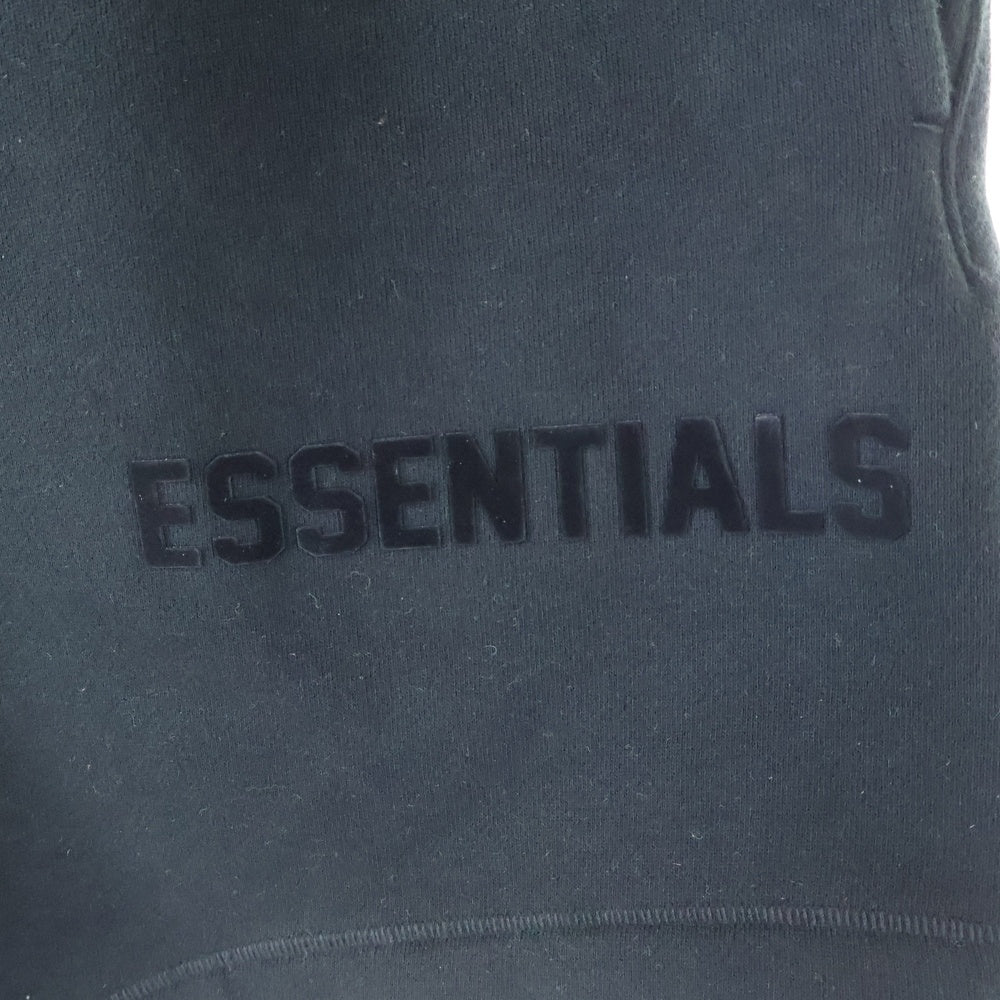 FOG Essentials(エフオージー エッセンシャルズ) SHORT PANTS ラバーロゴ スウェットハーフパンツ ショーツ ブラック