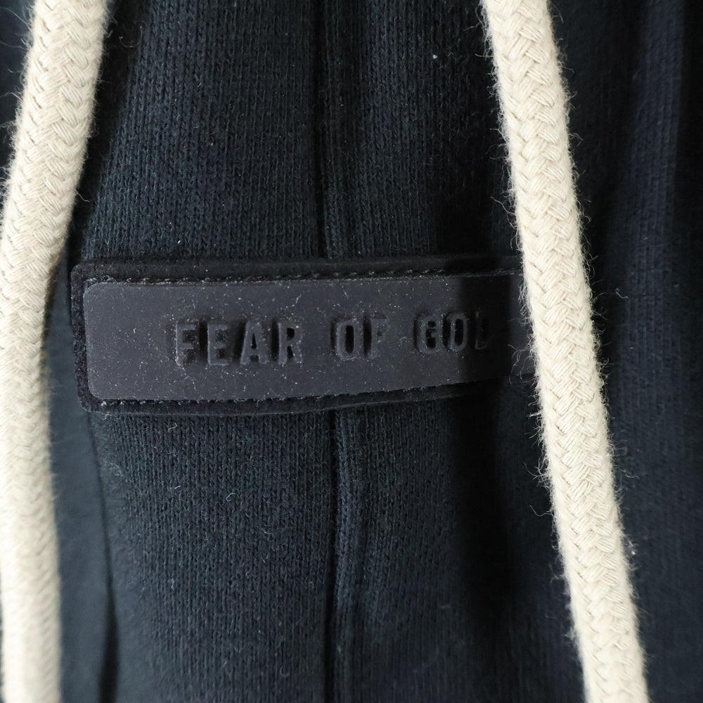 FOG Essentials(エフオージー エッセンシャルズ) SHORT PANTS ラバーロゴ スウェットハーフパンツ ショーツ ブラック