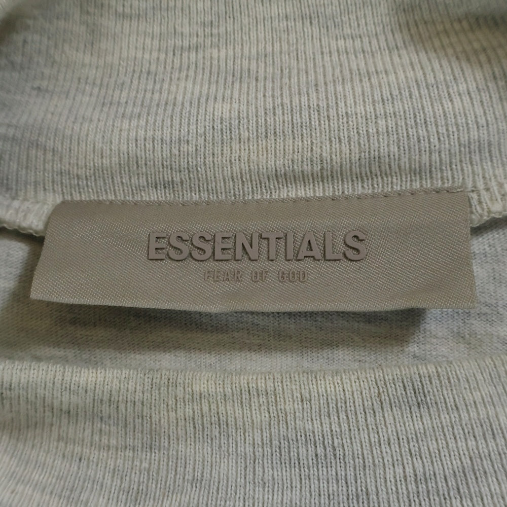 FOG Essentials(エフオージー エッセンシャルズ) L/S T-SHIRT フェルトロゴ クルーネック長袖Tシャツカットソー ロンT グレー