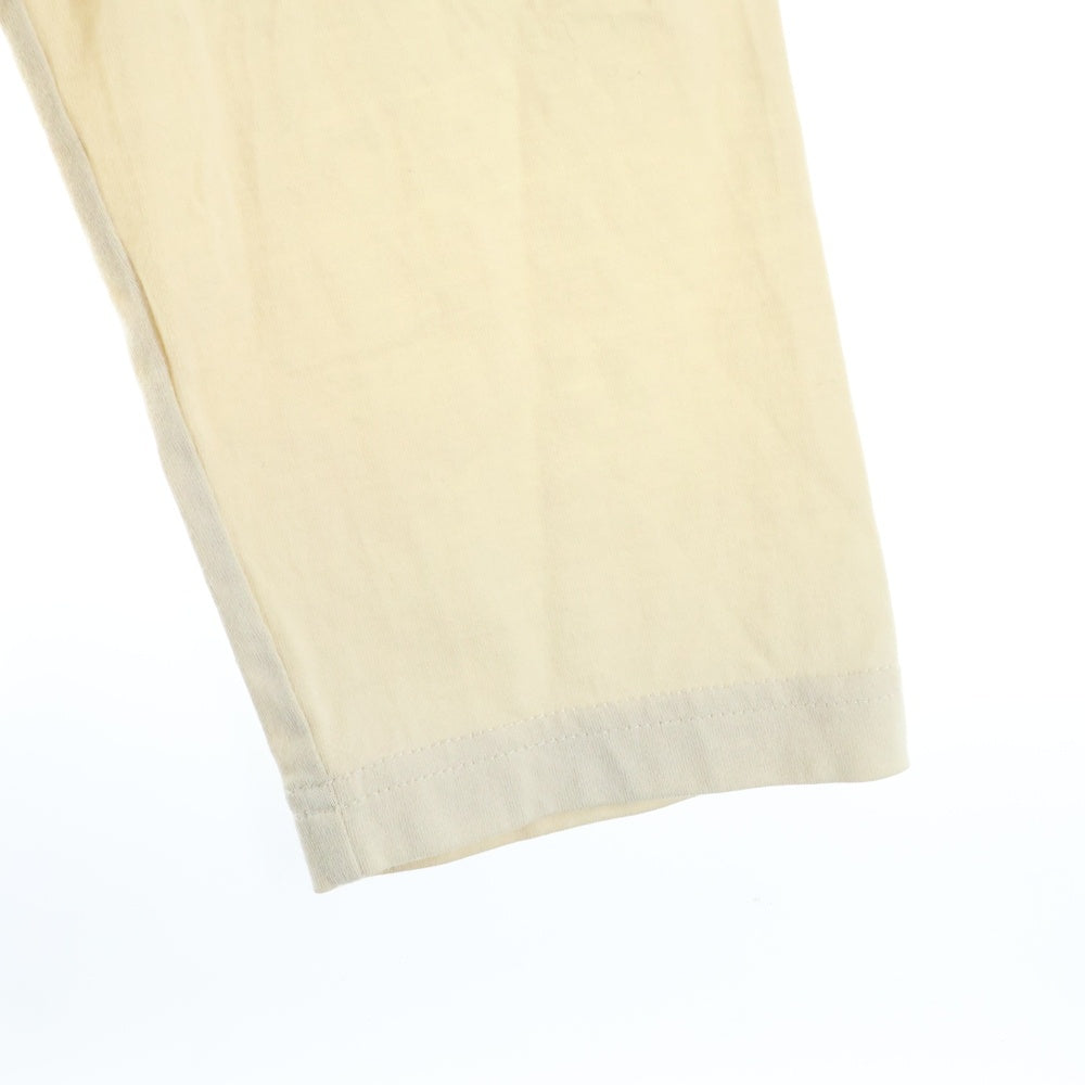 Y-3(ワイスリー) ×adidas アディダス フロントロゴプリントクルーネック長袖Tシャツカットソー ロンT ベージュ FJ0407