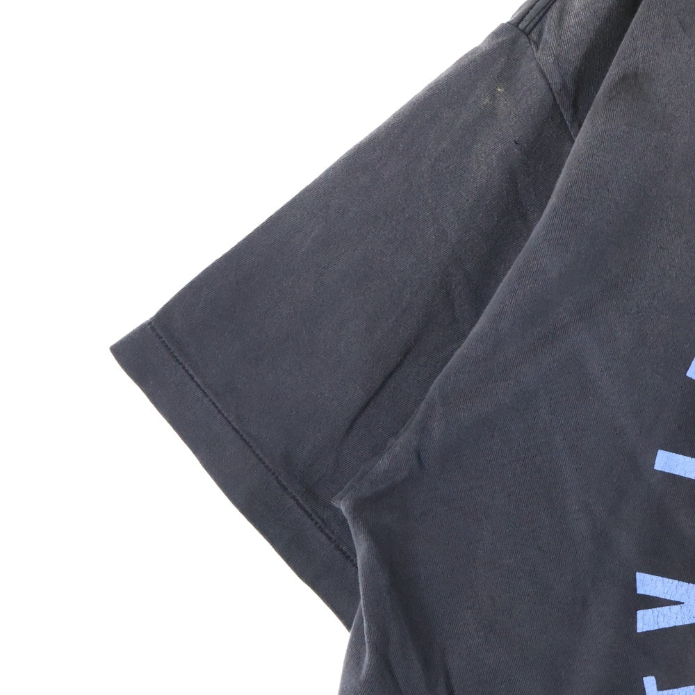 SAINT MICHAEL(セントマイケル) 24AW IDEOLOGICAL TEE イデオロギー 半袖Tシャツカットソー ブラック SM-YS1-0000-005