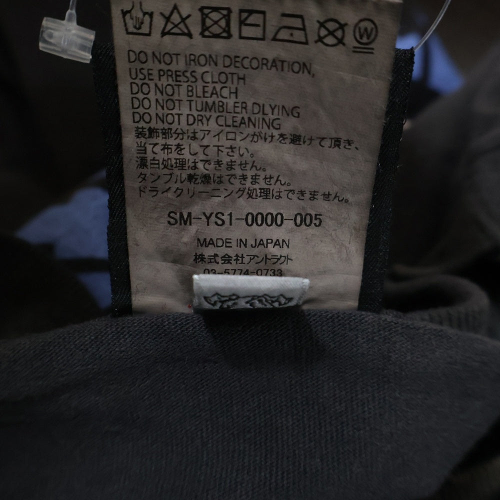 SAINT MICHAEL(セントマイケル) 24AW IDEOLOGICAL TEE イデオロギー 半袖Tシャツカットソー ブラック SM-YS1-0000-005