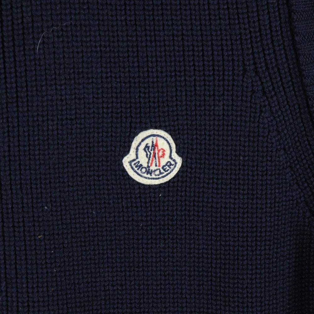 MONCLER(モンクレール) 16AW MAGLIONE TRICOT GILET マリオーネ トリコ バックナイロン フード付きダウンベスト ブラック B20919413400 94111