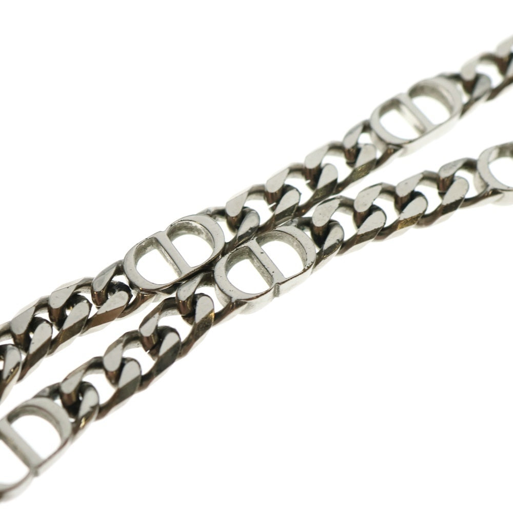Christian Dior(クリスチャンディオール) CD Icon Chain CDロゴ チェーン リンク ネックレス シルバー N1574HOMMT