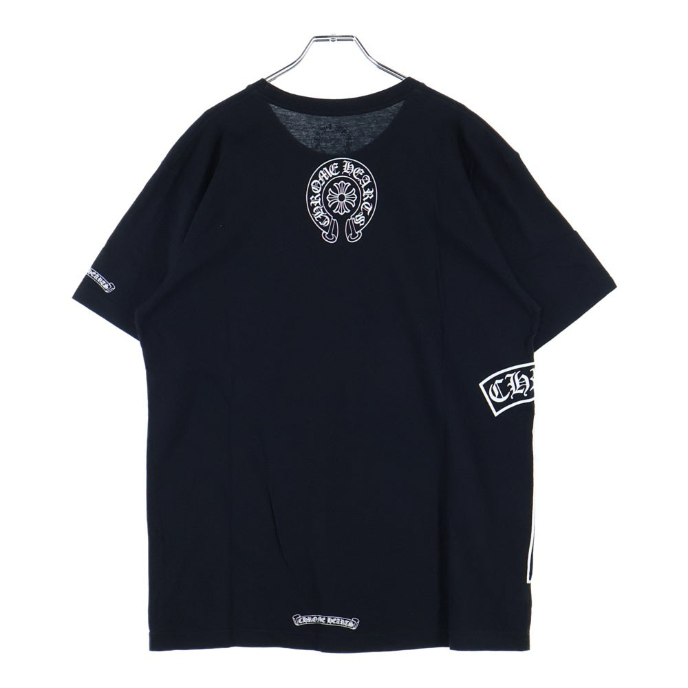 CHROME HEARTS(クロムハーツ) Side T BAR Tee サイドTバー ヴァーティカルロゴ クルーネックTシャツ 半袖カットソー ブラック